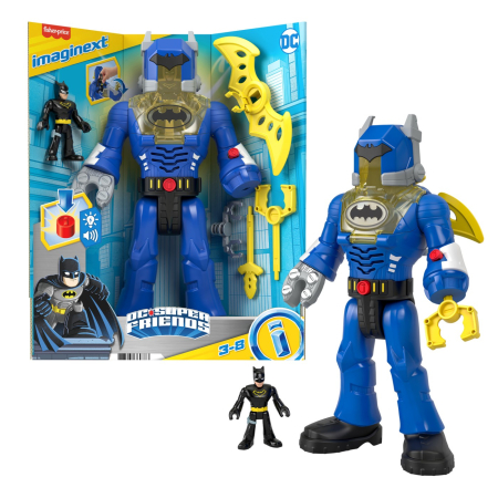 FISHER PRICE IMAGINEXT DC SUPER FRIENDS ROBOT BATMAN 30CM [6]