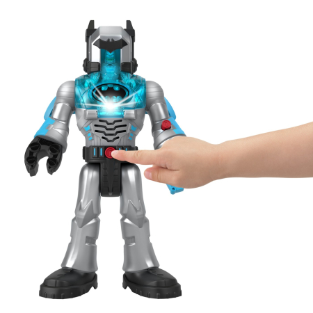 FISHER PRICE IMAGINEXT DC SUPER FRIENDS ROBOT BATMAN IN COSTUM GRI 30CM [3]