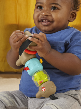 FISHER PRICE JUCARIE CATELUS DE ACTIVITATE PENTRU BEBELUSI CLICK AND SPIN [3]