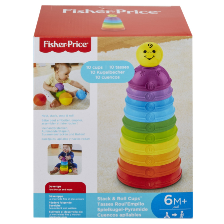 Jucarii tip Montessori - FISHER PRICE PIRAMIDA CUPELOR