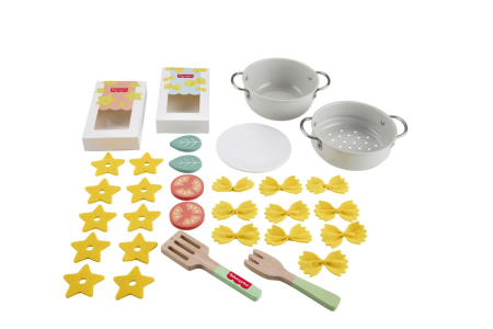 FISHER PRICE SET BUCATAR DIN LEMN OALE SI PASTE [8]