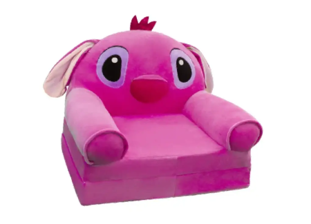 Fotolii copii - Fotoliu, Din Plus, Extensibil, pentru Copii, Stitch, Roz