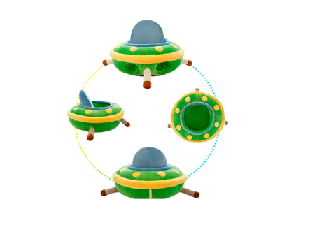 Fotoliu din plus, model centru de joaca, cu spatar detasabil, verde [4]
