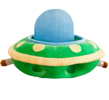 Mobilier camera copii - Fotoliu din plus, model centru de joaca, cu spatar detasabil, verde