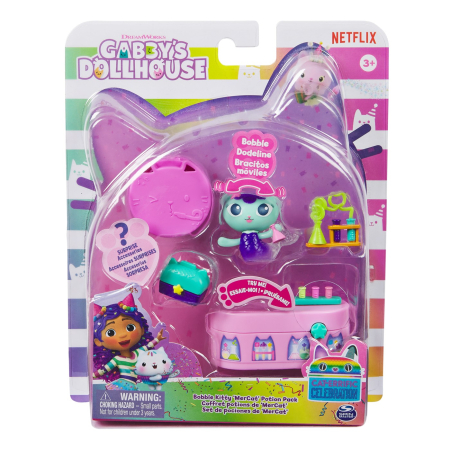 Papusi, plusuri, zane si figurine - GABBYS DOLLHOUSE BOBBLE KITTY MERCAT SI CAMERA POTIUNILOR