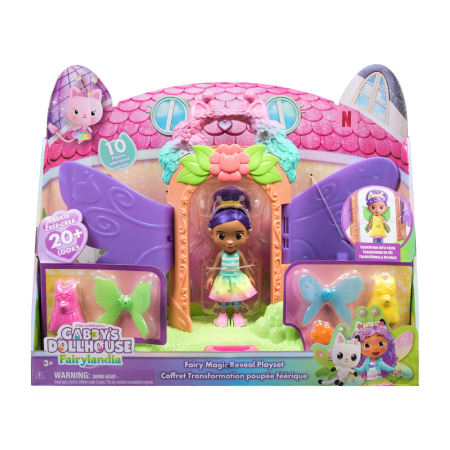Figurine - GABBYS DOLLHOUSE FAIRYLANDIA SET DE JOACA REVELATIA MAGICA CU FIGURINE SI ACCESORII