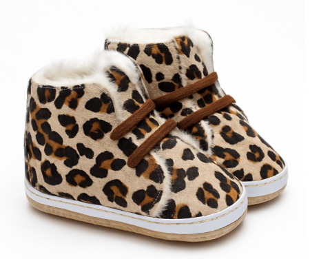 Incaltaminte - Ghetute imblanite pentru fetite, Leopard