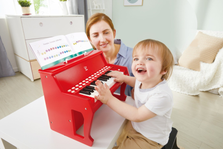 HAPE PIAN ELECTRONIC ROSU CU LUMINI [4]