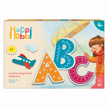 Jocuri educative si de societate - HAPPI HOBBI JUCARIE MAGNETICA ALFABETUL