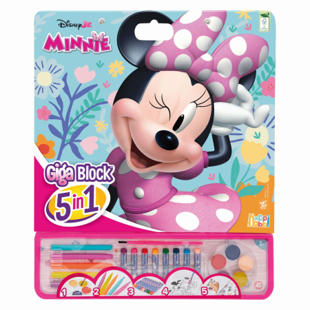 Noutati - HAPPI HOBBI SET PENTRU DESEN GIGA BLOCK 5 IN 1 MINNIE DRAGUTA