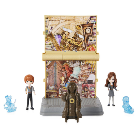 HARRY POTTER WIZARDING WORLD MAGICAL MINIS SET 2 FIGURINE RON WISLEAY SI HERMIONE GRANGER [5]