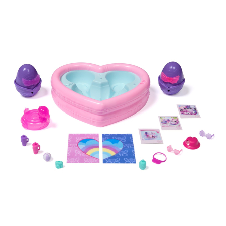 HATCHIMALS ALIVE NEON RAINBOW SET PETRECERE LA PISCINA [4]