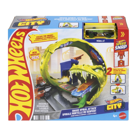 Jucarii - HOT WHEELS CITY PISTA ATACUL SPIRAL AL SARPELUI