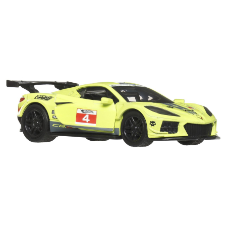 HOT WHEELS MASINUTA METALICA CU SISTEM PULL BACK CORVETTE C8.R HW TORQUE SCARA 1 LA 43 [1]