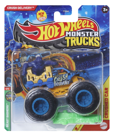 Masinute si trenulete - HOT WHEELS MONSTER TRUCK MASINUTA CRUSH DELIVERY SCARA 1:64
