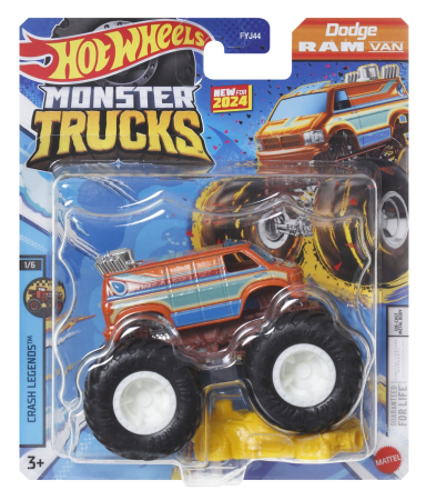 Noutati - HOT WHEELS MONSTER TRUCK MASINUTA DODGE RAM VAN SCARA 1:64