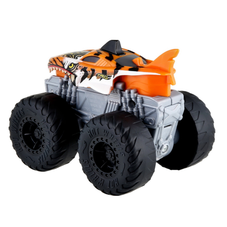 HOT WHEELS MONSTER TRUCK ROARIN WRECKERS TIGER SHARK CU FUNCTII SI SUNETE SCARA  1:43 [4]