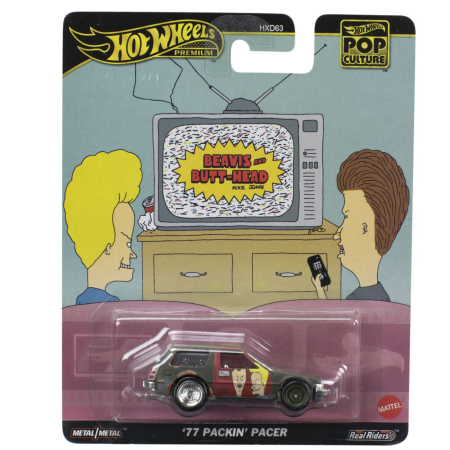 Masinute si trenulete - HOT WHEELS POP CULTURE MASINUTA METALICA BEAVIS AND BUTTHEAD PACKIN PACER 77 SCARA 1:64