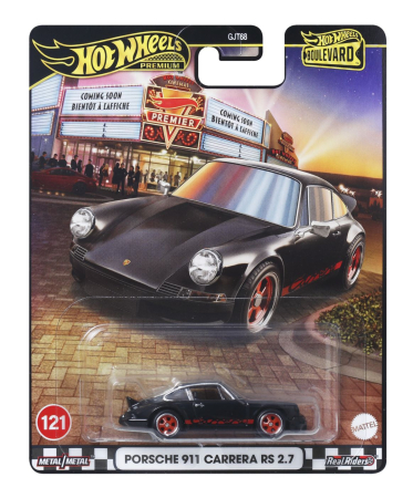 Masinute si trenulete - HOT WHEELS PREMIUM BOULEVARD MASINUTA METALICA PORSCHE 911 CARRERA RS 2.7 SCARA 1:64