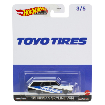 Masinute si trenulete - HOT WHEELS PREMIUM REAL RIDERS POP CULTURE MASINUTA METALICA NISSAN SKYLINE VAN 69 SCARA 1:64