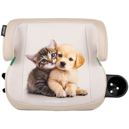 Pentru bebe - Inaltator auto Chipolino Go Boost Iso I-Size 125-150 cm cu sistem Isofix kitten & puppy
