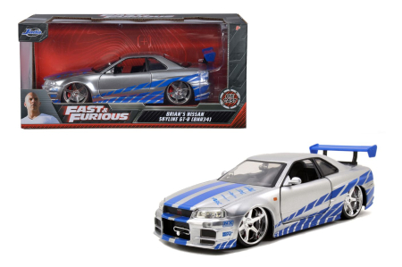 JADA FAST AND FURIOUS MASINUTA METALICA BRIANS NISSAN SKYLINE GT R SCARA 1 LA 24 [5]
