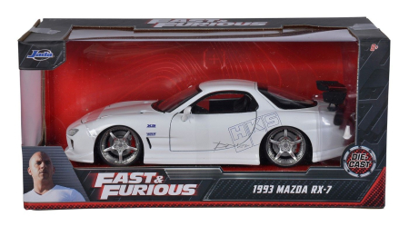 Jucarii - JADA FAST AND FURIOUS MASINUTA METALICA MAZDA RX 7 1993 SCARA 1 LA 24