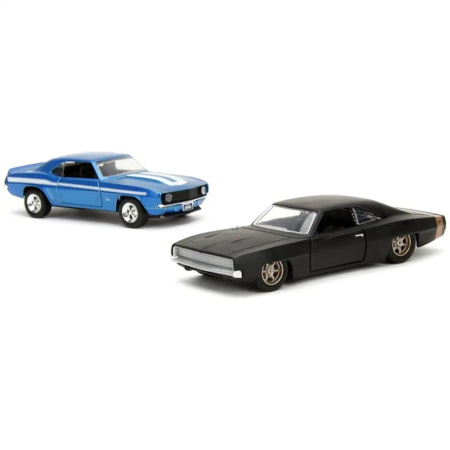 JADA FAST AND FURIOUS SERIA LEGACY SET 2 MASINUTE METALICE CHEVROLET CAMARO SI DODGE CHARGER WIDEBODY SCARA 1 LA 32 [1]