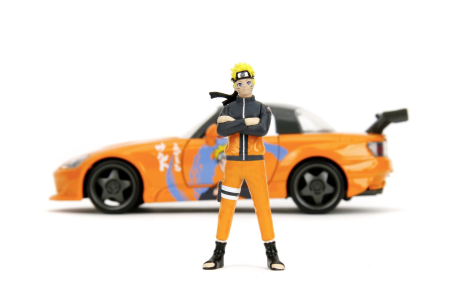 JADA NARUTO SHIPPUDEN SET FIGURINA NARUTO SI MASINUTA METALICA HONDA 2001 S2000 SCARA 1:24 [3]