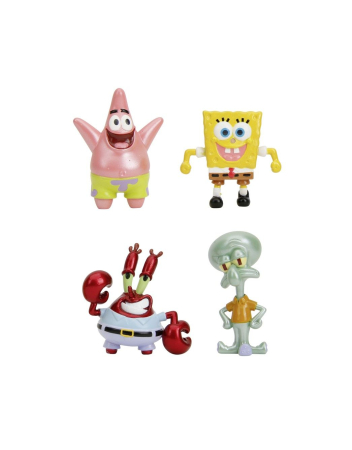 JADA SPONGE BOB SQUARE PANTS SET 4 FIGURINE METALICE 6.5CM [1]