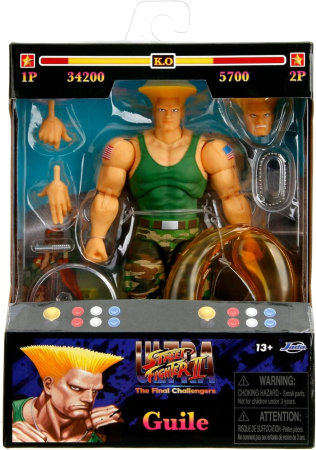 Jucarii - JADA STREET FIGHTER 2 SET FIGURINA GUILE 15CM SI ACCESORII