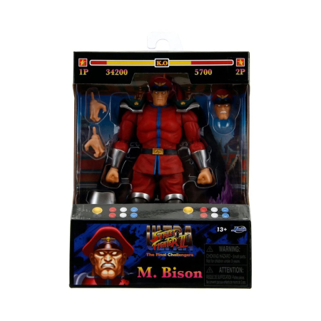 Jucarii - JADA STREET FIGHTER 2 SET FIGURINA M BISON 15CM SI ACCESORII
