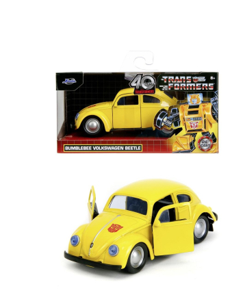JADA TRANSFORMERS MASINUTA METALICA BUMBLEBEE VOLKSWAGEN BEETLE SCARA 1 LA 32 [2]