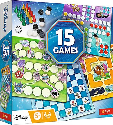 Jocuri educative si de societate - JOC DE SOCIETATE DISNEY COLECTIE 15 JOCURI