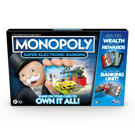 Jocuri educative si de societate - JOC MONOPOLY SUPER ELECTRONIC BANKING CASTIGA TOT IN LIMBA ENGLEZA