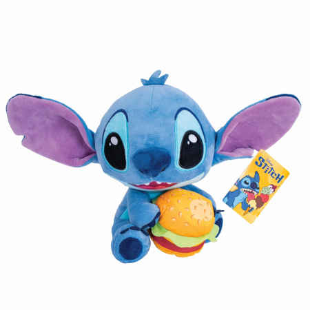 Papusi, plusuri, zane si figurine - JUCARIE DE PLUS DISNEY STITCH CU BURGER 25CM