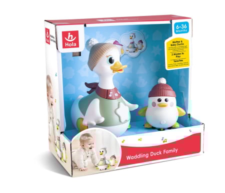 Jucarii tip Montessori - JUCARIE INTERACTIVA FAMILIA DE RATUSTE LA PLIMBARE