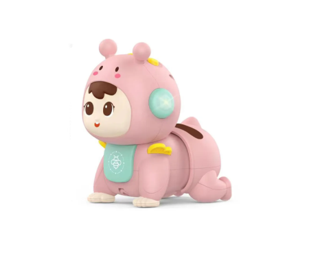 Jucarie motrica, cu sunete, primul prieten, Roz [4]