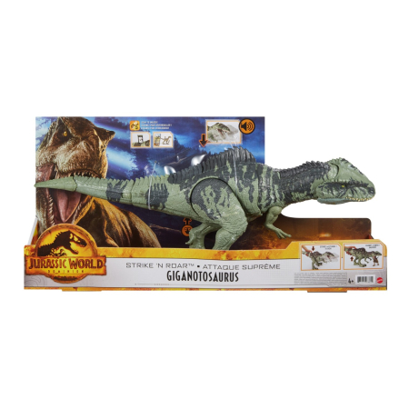 Figurine - JURASSIC WORLD STRIKE N ROAR DINOZAUR GIGANOTOSAURUS