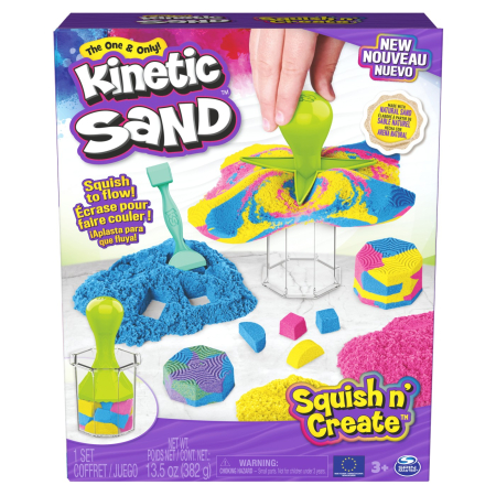 Jucarii role-play copii - KINETIC SAND SET DE CREATIE SQUISH