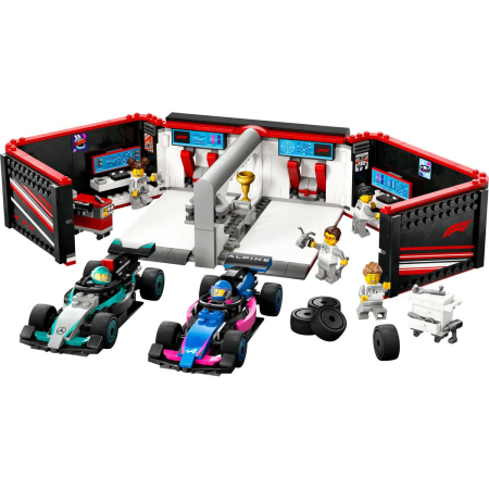 LEGO CITY GARAJ F1 SI MASINI MERCEDES-AMG SI ALPINE 60444 [1]