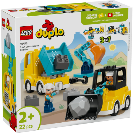 Noutati - LEGO DUPLO VEHICULE DE CONSTRUCTII 3 IN 1 10475