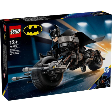 Noutati - LEGO SUPER HEROES FIGURINA DE CONSTRUCTIE BATMAN SI MOTOCICLETA BAT-POD 76273
