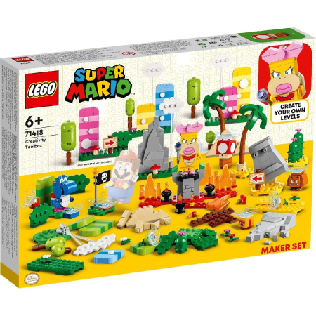Puzzle si jocuri de construit - LEGO SUPER MARIO SET DE CREATOR CUTIA DE UNELTE PENTRU CREATIVITATE 71418