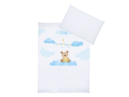 Lenjerie pat - Lenjerie Pat 3 Piese KLUPS Teddy Blue K070