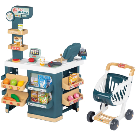 Jucarii - Magazin pentru copii Smoby Super Market cu 42 accesorii