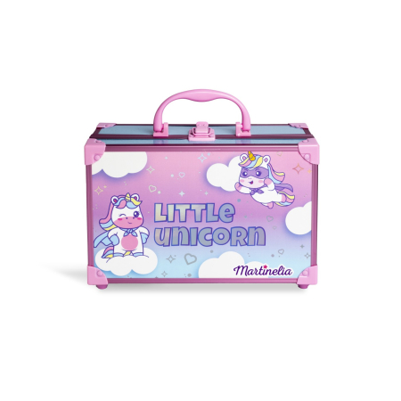 Pentru bebe - MARTINELIA LITTLE UNICORN TRUSA MAKE-UP IN SERVIETA DE METAL
