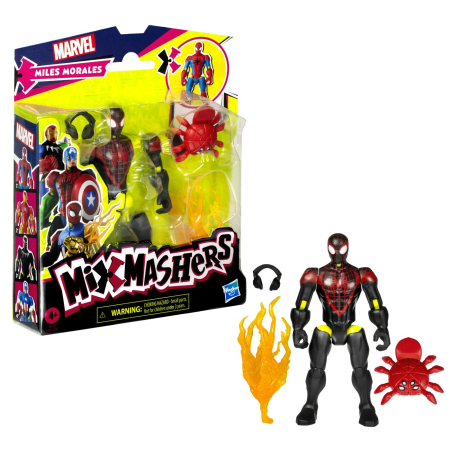 MARVEL AVENGERS MIX MASHERS FIGURINA MILES MORALES 12CM [6]