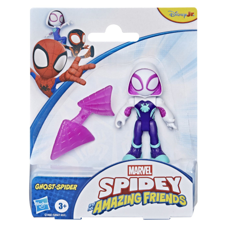 Figurine - MARVEL SPIDEY SI PRIETENII SAI UIMITORI SET FIGURINA GHOST SPIDER SI ACCESORII