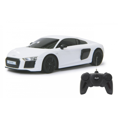 MASINA CU TELECOMANDA AUDI R8 ALB CU SCARA 1 LA 24 [2]